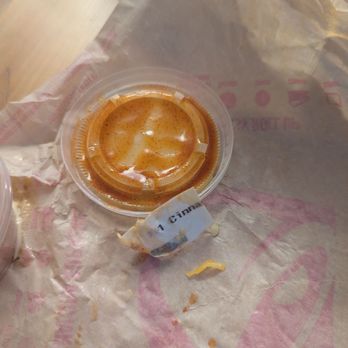 Taco Bell - Label inside my food that ended up in my mouth - Fast Food Near Me - Albany, Oregon