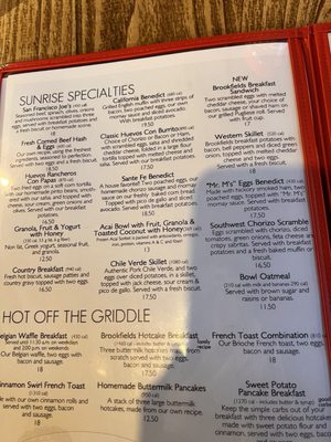 Menu photo 5 Brookfields Restaurant Sacramento Sacramento, CA