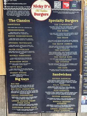 Menu photo 5 Nicky Ds Crowley Crowley, TX