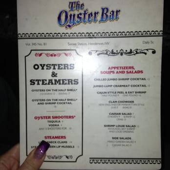 Oyster Bar - Oyster bar at Sunset Station menu - Seafood Near Me - Henderson, Nevada Oyster Bar - Oyster bar at Sunset Station menu - Seafood Near Me - Henderson, Nevada