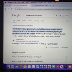 Dr Apple San Diego - Apple explaining that it's definitely not a good idea to use any of these substances on your screen or It can make it look like a mess!!