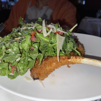 Saloon Restaurant - veal chop with arugula (sorry, the angle of the pic isn't good so you can't fully see the chop) it's tender & so good! - Italian Near Me - Philadelphia, Pennsylvania Saloon Restaurant - veal chop with arugula (sorry, the angle of the pic isn't good so you can't fully see the chop) it's tender & so good! - Italian Near Me - Philadelphia, Pennsylvania