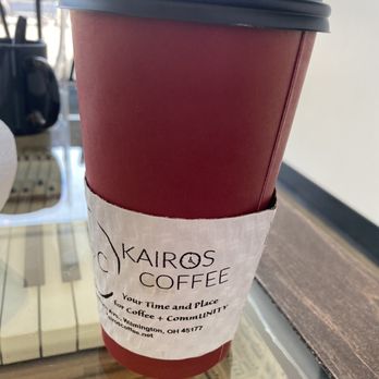 Kairos Coffee - a cup of coffee on a table - Coffee & Tea Near Me - Wilmington, Ohio Kairos Coffee - a cup of coffee on a table - Coffee & Tea Near Me - Wilmington, Ohio