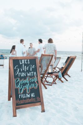 Beachside Bonfires in 30A - Our Luxury Beachside Bonfires on 30a's sugar white sand is the event you've been waiting for. Share the evening with your loved ones surrounded by the warm gentle glow of a bonfire. Enjoy an intimate evening designed to be cherished for years to come.