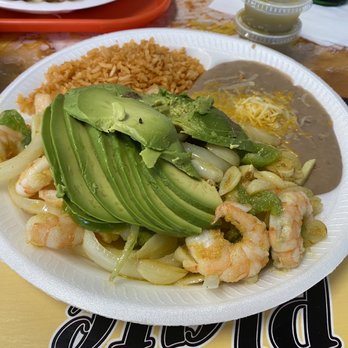 Fausto's Mexican Grill - #31 Shrimp Fajitas combination plate - Mexican Near Me - Henderson, Nevada