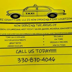 Tri County Cab - Call us today!!!