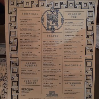 Navy Strength - Drinks menu - Tiki Bars Near Me - Seattle, Washington Navy Strength - Drinks menu - Tiki Bars Near Me - Seattle, Washington