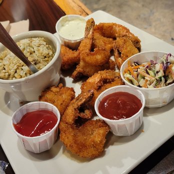 BB's Tex-Orleans - Fried shrimp w/dirty rice - Southern Near Me - Houston, Texas BB's Tex-Orleans - Fried shrimp w/dirty rice - Southern Near Me - Houston, Texas