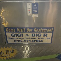 Gigi & Big R - Food truck sign
