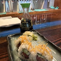 River City Drafthouse - Half eaten Spicy Tuna Roll