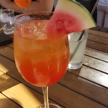 Frolik Kitchen + Cocktails - Watermelon Aperol Spritz - New American Near Me - Seattle, Washington Frolik Kitchen + Cocktails - Watermelon Aperol Spritz - New American Near Me - Seattle, Washington