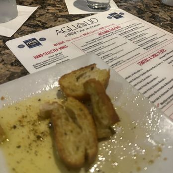 Agliolio - Bread and oil ...delicious flavor. - Wine Bars Near Me - Wellington, Florida