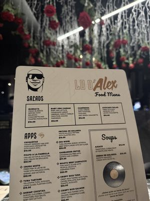Menu photo 1 Lo D' Alex Miami, FL