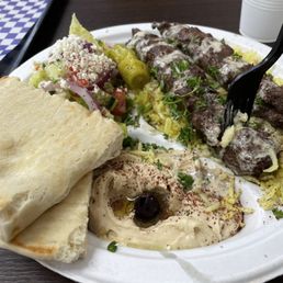Kafta plate - ground meat kebab style. I enjoyed it. Kafta plate - ground meat kebab style. I enjoyed it.