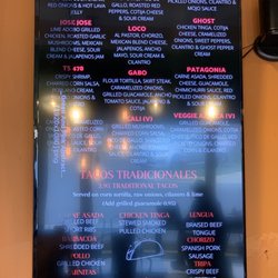 Senor Ramon Taqueria - Tacos menu