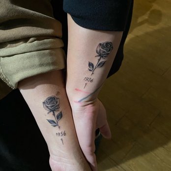 Pushing Ink Tattoo Studio - Matching Rose tattoos - Tattoo Near Me - El Monte, California