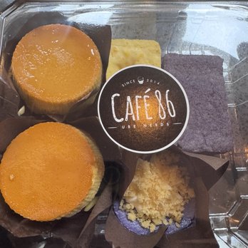 Cafe 86 - Ube flan, etc - Desserts Near Me - San Diego, California