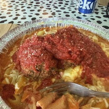 Santina’s Pizzeria - Vegan penne with neatballs - Pizza Near Me - Las Vegas, Nevada