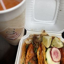 Herencia Jalisco - Birria tacos, cantaloupe angus Fresca