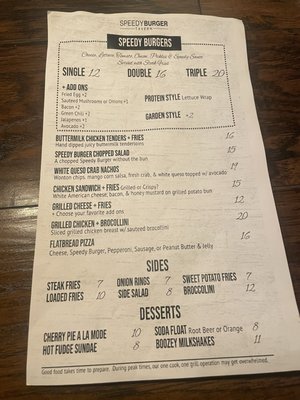Menu photo 2 Tox Bar Carefree, AZ