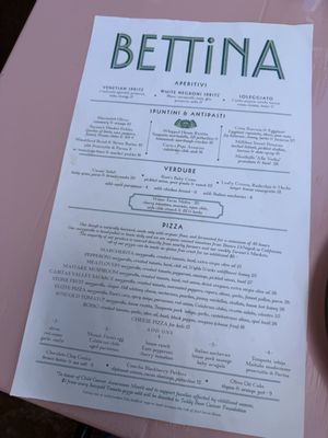 Menu photo 2 Bettina Santa Barbara, CA Menu photo 2 Bettina Santa Barbara, CA