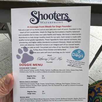 Shooters Waterfront - Puppy menu for Lady Onyx - New American Near Me - Fort Lauderdale, Florida Shooters Waterfront - Puppy menu for Lady Onyx - New American Near Me - Fort Lauderdale, Florida