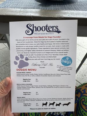 Menu photo 1 Shooters Waterfront Fort Lauderdale, FL Menu photo 1 Shooters Waterfront Fort Lauderdale, FL