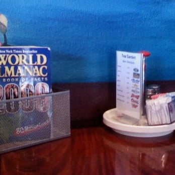Tea Garden - books on some of the tables - Chinese Near Me - Elk Grove, California Tea Garden - books on some of the tables - Chinese Near Me - Elk Grove, California