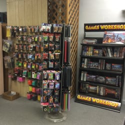 Game Quest - Nice selection of sleeves, deck boxes for yu-gi-oh and magic. Also good selection of games workshop models