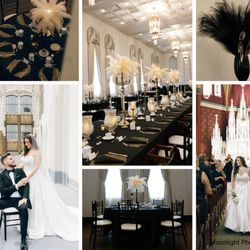The Velvet Willow - Gatsby Inspired Wedding, we styled at Tulsa Club.  WE supplied full rentals and styling!