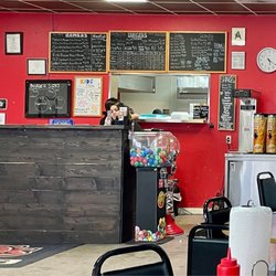 RD's Burgers - Menu and ordering counter