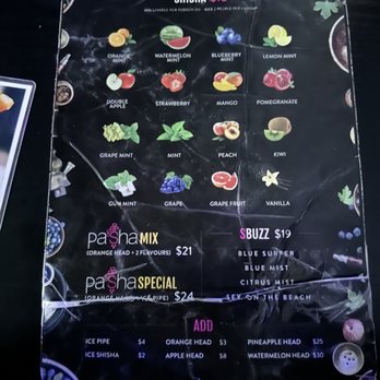 Pasha Shisha Lounge - Menu - Lounges Near Me - Toronto, Ontario Pasha Shisha Lounge - Menu - Lounges Near Me - Toronto, Ontario