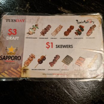 Yakitori Boy - Tuesday $1 skewers - Japanese Near Me - Philadelphia, Pennsylvania Yakitori Boy - Tuesday $1 skewers - Japanese Near Me - Philadelphia, Pennsylvania