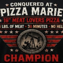 Pizza Marie - Marie's Mega Meat Lovers Challenge Winners Tshirt