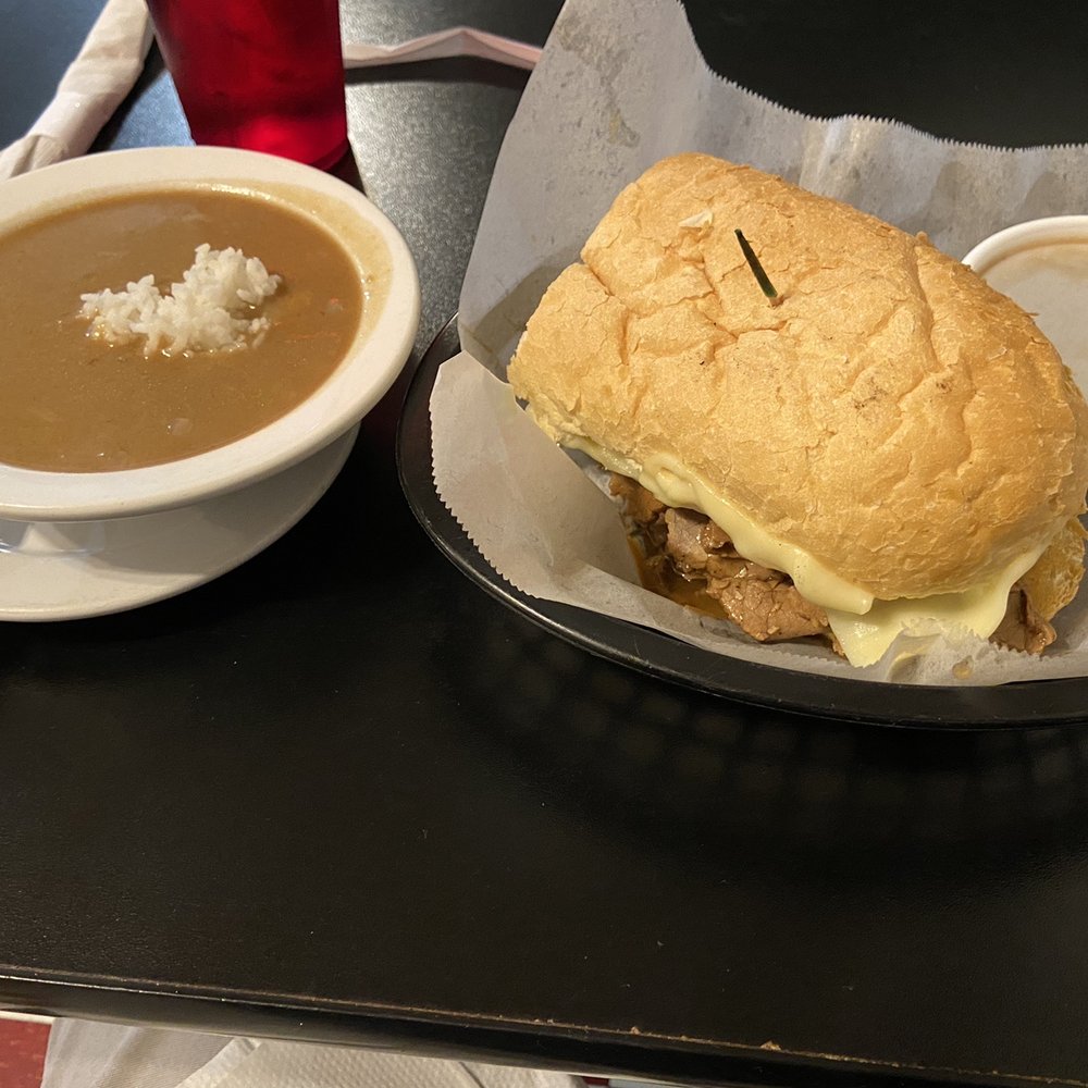 Dempsey's Poboys - French dip sandwich with seafood gumbo - Seafood Near Me - Baton Rouge, Louisiana