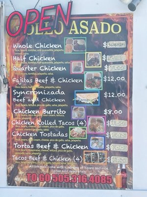 Menu photo 1 Pollo Asado Santa Fe, NM