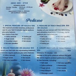 Tracy Nails & Spa - Services offered