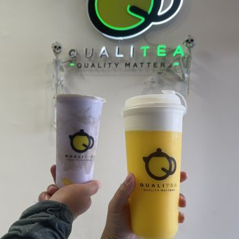 Qualitea - Cheesy Tropical Bliss & Taro Infusion - Bubble Tea Near Me - Pinole, California Qualitea - Cheesy Tropical Bliss & Taro Infusion - Bubble Tea Near Me - Pinole, California