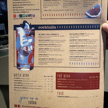 Rock Bottom Restaurant & Brewery - Menu - Drinks, October 2024 - Breweries Near Me - San Jose, California