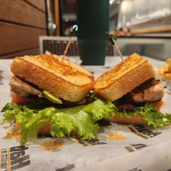 Habit Burger & Grill - Why does the bread slant so much? Because there is no food to hold it up! - Burgers Near Me - Irvine, California Habit Burger & Grill - Why does the bread slant so much? Because there is no food to hold it up! - Burgers Near Me - Irvine, California