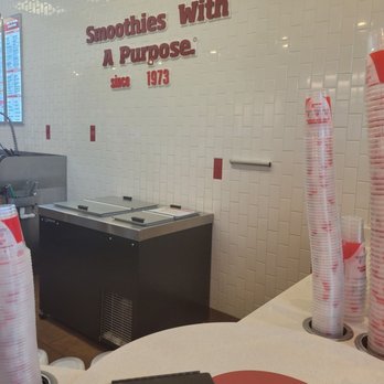 Smoothie King - a counter with smoothie cups and a menu - Juice Bars & Smoothies Near Me - Millersville, Maryland Smoothie King - a counter with smoothie cups and a menu - Juice Bars & Smoothies Near Me - Millersville, Maryland