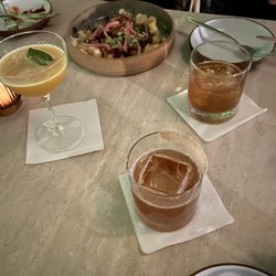 Union - Crispy Cassava Bravas with Drinks (Margarita, Doctor, and wildflower)