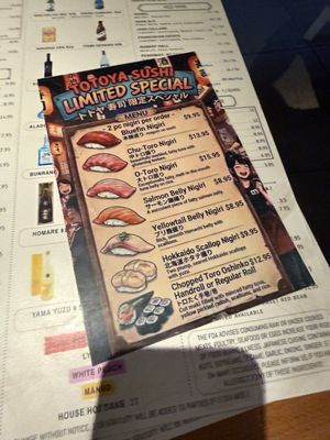 Menu photo 1 Totoya Sushi Altamonte Springs, FL