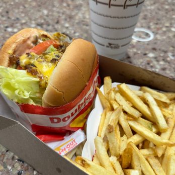 In-N-Out Burger - Double double animal style - Fast Food Near Me - Tujunga, California