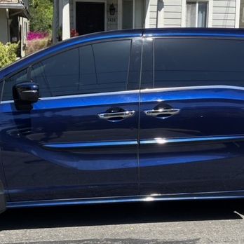 Paid out of pocket for sliding door scratch while the van was in the shop for the insurance covered repairs