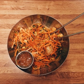 Amitabul - Spicy kimchi and tofu bi bim bap - Vegan Near Me - Chicago, Illinois Amitabul - Spicy kimchi and tofu bi bim bap - Vegan Near Me - Chicago, Illinois