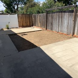 My yard before the install My yard before the install