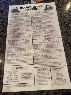 Menu photo 1 Roundhouse Tavern Saxton, PA Menu photo 1 Roundhouse Tavern Saxton, PA