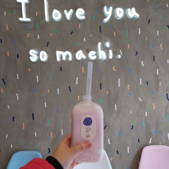 Machi Machi - Strawberry latte panna cotta - Bubble Tea Near Me - Toronto, Ontario