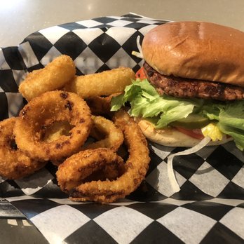 City Burger - The Miami w. Onion Rings - Burgers Near Me - Sterling Heights, Michigan City Burger - The Miami w. Onion Rings - Burgers Near Me - Sterling Heights, Michigan